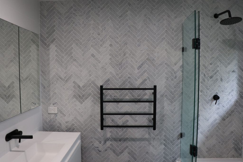 Bathroom in the Warrawee home renovation by Elite Additions